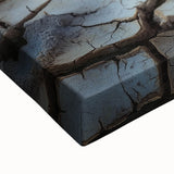 Close-up of a landscape stretched canvas showcasing vibrant abstract art with rich colors and textured details, ideal for modern home decor.