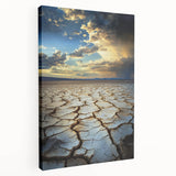 Landscape-stretched canvas showcasing a vibrant African wall art design, featuring rich colors and intricate patterns, displayed in a side view to highlight its depth and texture. Perfect for adding a cultural touch to any home decor, this canvas captures the essence of African artistry.