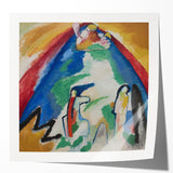 Abstract Mountain Landscape - Colorful Modern Wall Art Print