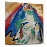 Abstract Mountain Landscape - Colorful Modern Wall Art Print