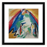 Abstract Mountain Landscape - Colorful Modern Wall Art Print