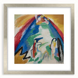 Abstract Mountain Landscape - Colorful Modern Wall Art Print