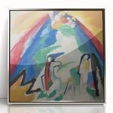 Abstract Mountain Landscape - Colorful Modern Wall Art Print