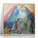 Abstract Mountain Landscape - Colorful Modern Wall Art Print