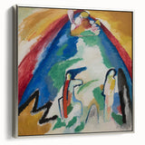 Abstract Mountain Landscape - Colorful Modern Wall Art Print