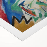 Abstract Mountain Landscape - Colorful Modern Wall Art Print
