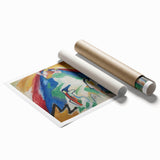 Abstract Mountain Landscape - Colorful Modern Wall Art Print