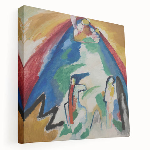 Abstract Mountain Landscape - Colorful Modern Wall Art Print