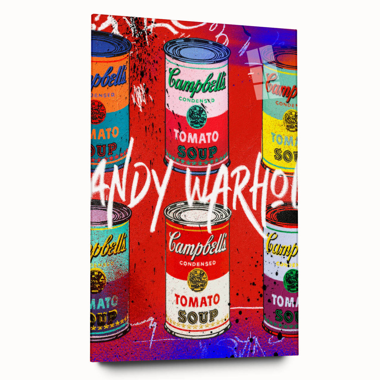 Iconic Pop Art Wall Art – Colorful Campbell’s Soup Canvas Print