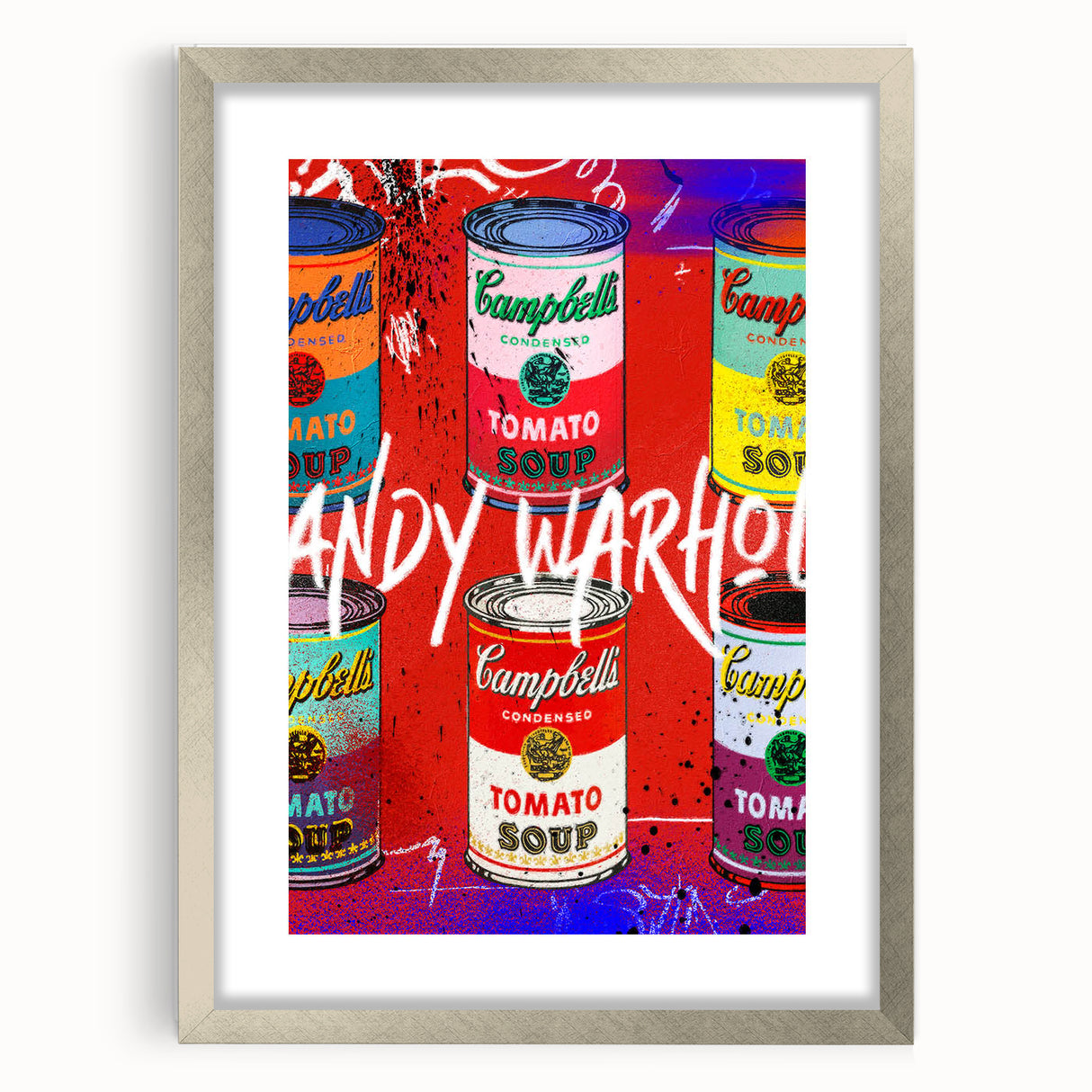 Iconic Pop Art Wall Art – Colorful Campbell’s Soup Canvas Print