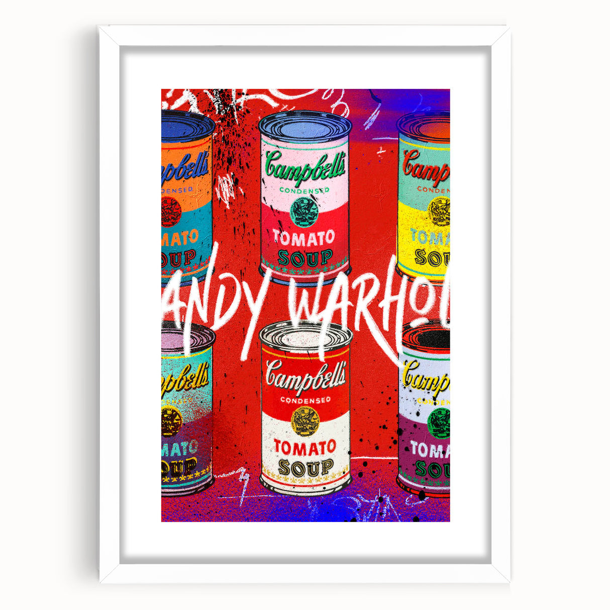 Iconic Pop Art Wall Art – Colorful Campbell’s Soup Canvas Print