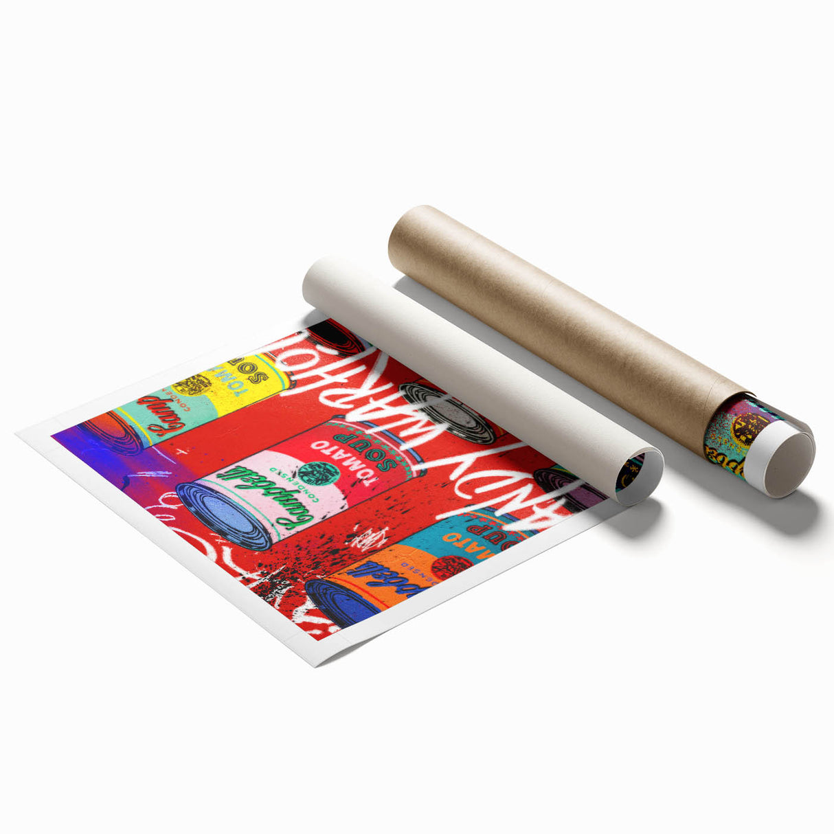 Iconic Pop Art Wall Art – Colorful Campbell’s Soup Canvas Print