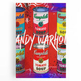 Iconic Pop Art Wall Art – Colorful Campbell’s Soup Canvas Print