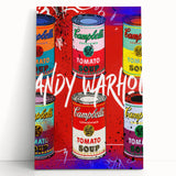 Iconic Pop Art Wall Art – Colorful Campbell’s Soup Canvas Print