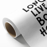 “Long Live Boyhood” Typography Art Print for Kids Room
