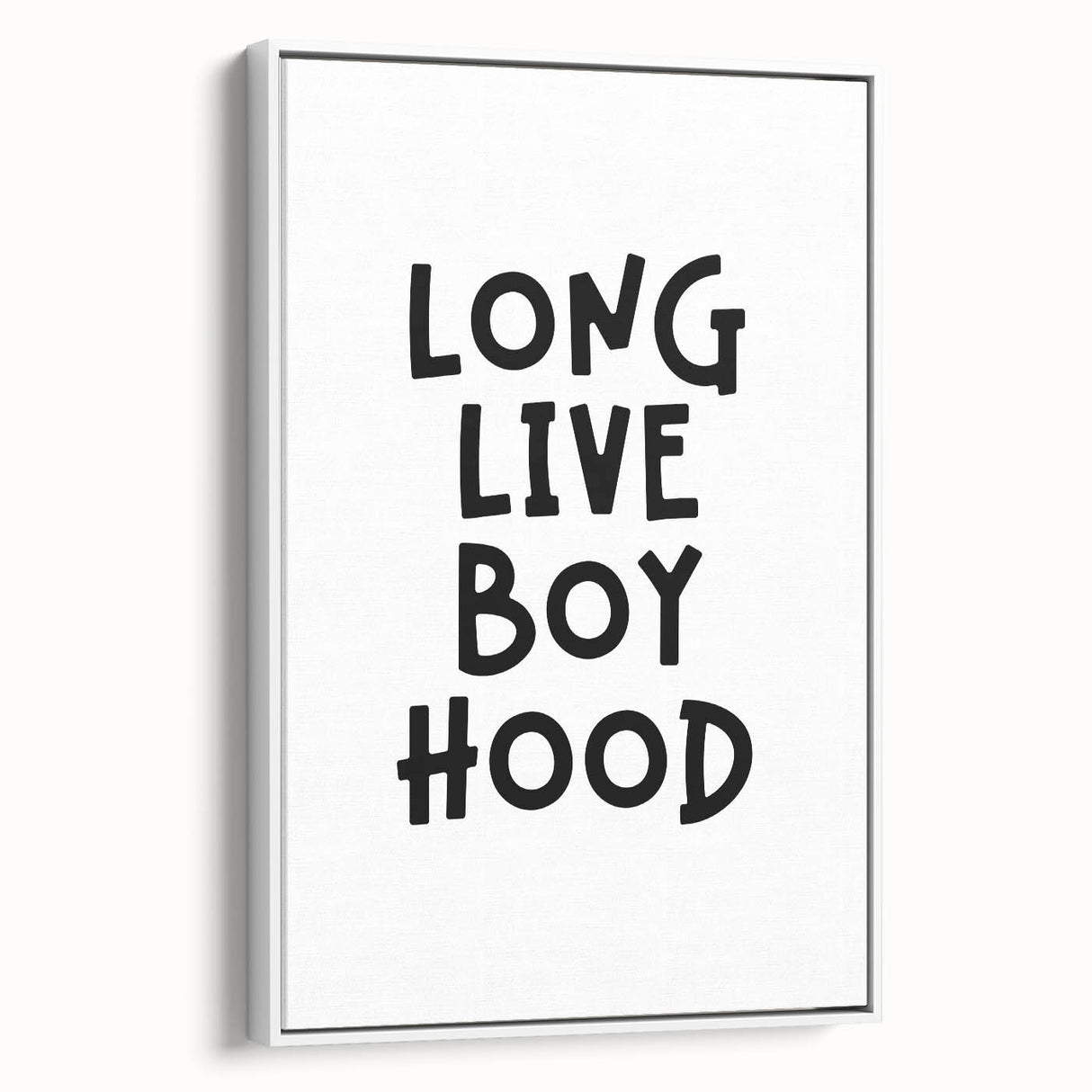 “Long Live Boyhood” Typography Art Print for Kids Room