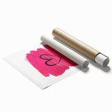 Modern Typography Wall Art - Pink Heart Quote Canvas Print