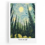 Impressionist-style kitchen art on stretched canvas featuring black and white floral motifs, ideal for kitchen wall decor.