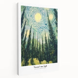 Impressionist-style painting featuring a vibrant sunflower, printed on stretched canvas, ideal for kitchen wall art.