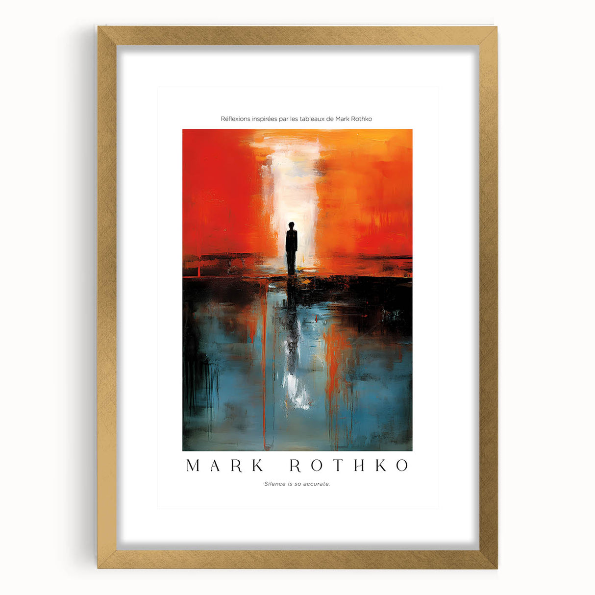 Extra large abstract art print in textured style, featuring soft orange and cream colors on a framed canvas.