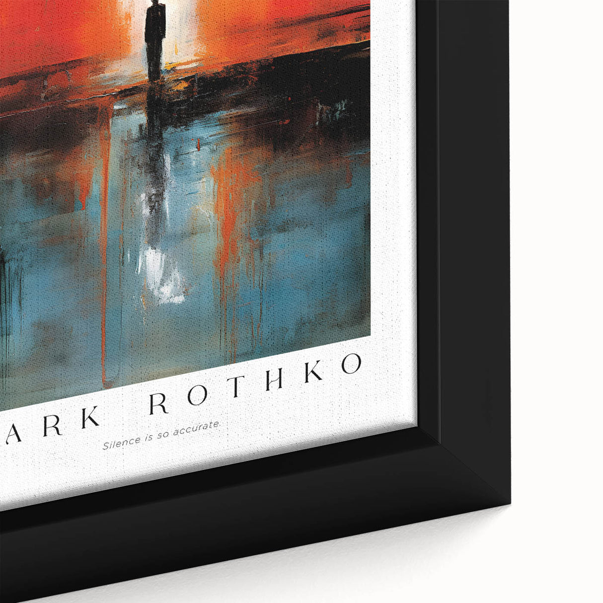 Black wall art featuring textured, colorful abstract design on extra large framed canvas, suitable for living room decor.