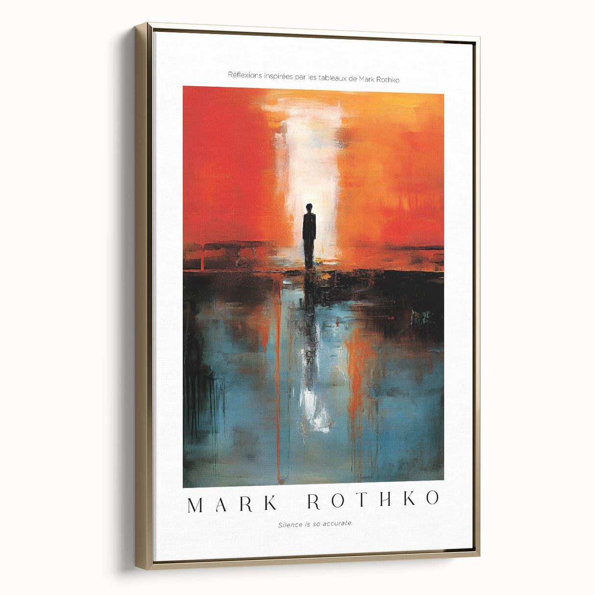Modern landscape painting on framed canvas featuring muted earth tones, ideal for bedroom wall decor.