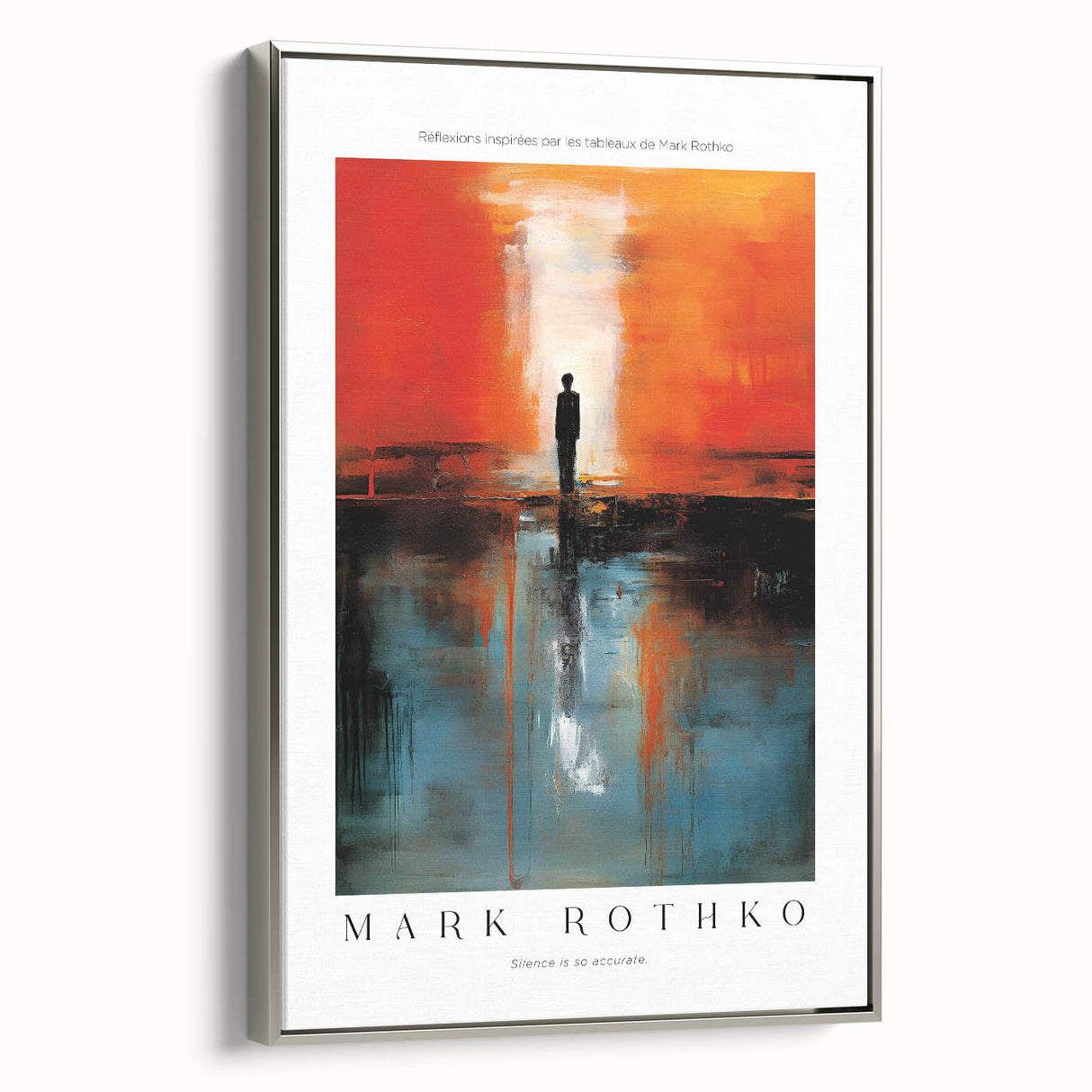 Landscape art painting featuring a modern abstract design in vibrant colors on framed canvas, suitable for living room decor.