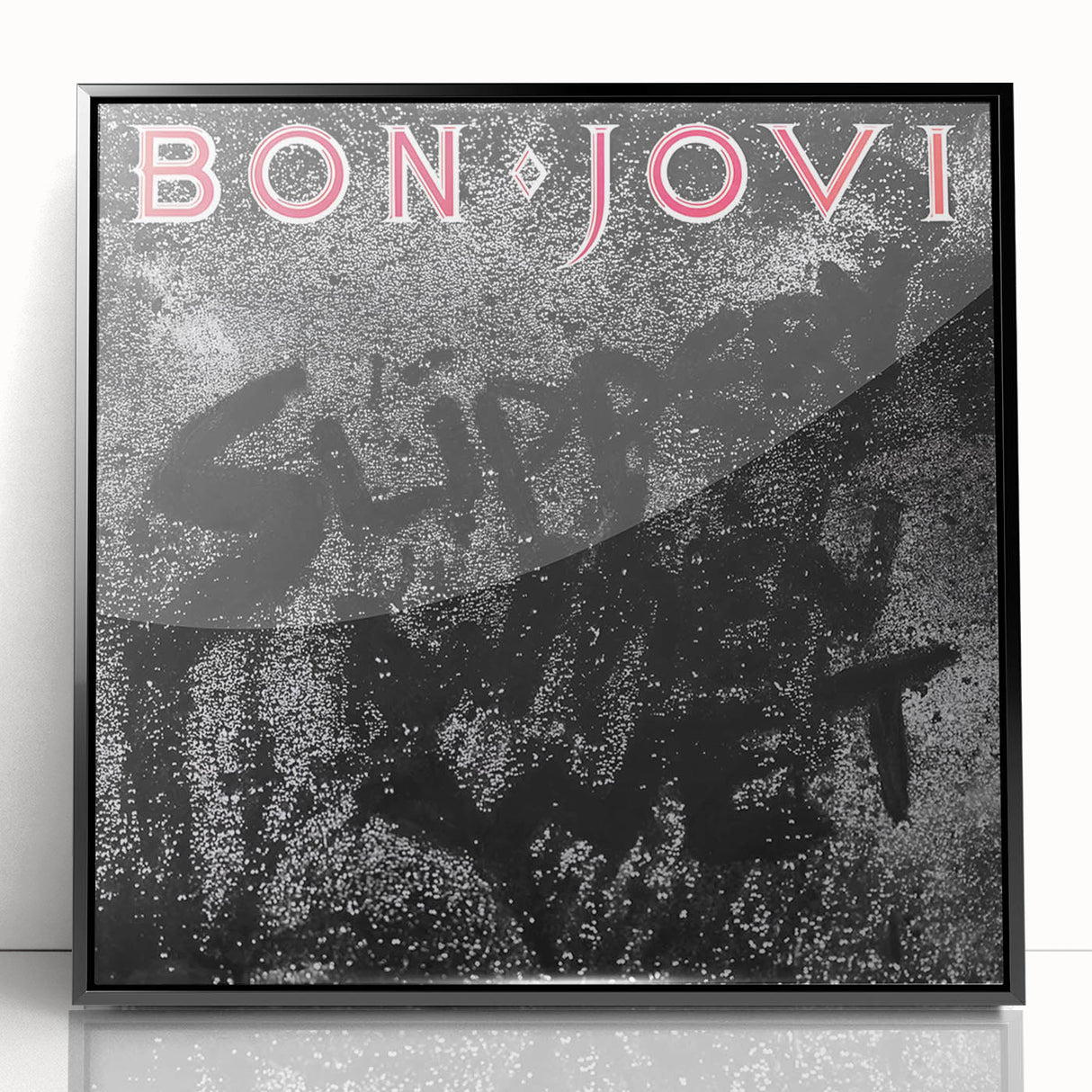 Retro Wall Art – Bon Jovi Slippery When Wet Album Canvas Print