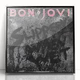 Retro Wall Art – Bon Jovi Slippery When Wet Album Canvas Print