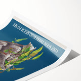 Australia Retro Travel Poster | Koala Wildlife Art Print