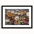 Rustic Spice & Herb Display - Kitchen Wall Art for Culinary Spaces