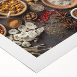 Rustic Spice & Herb Display - Kitchen Wall Art for Culinary Spaces