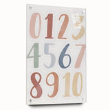 Numbers Kids Educational Wall Art – Minimalist Learning Print