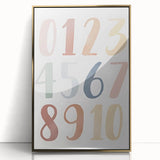 Numbers Kids Educational Wall Art – Minimalist Learning Print
