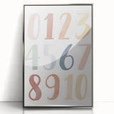 Numbers Kids Educational Wall Art – Minimalist Learning Print