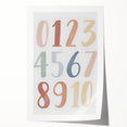 Numbers Kids Educational Wall Art – Minimalist Learning Print
