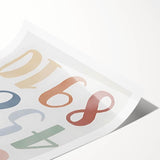 Numbers Kids Educational Wall Art – Minimalist Learning Print