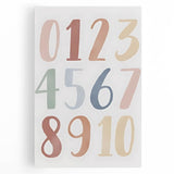 Numbers Kids Educational Wall Art – Minimalist Learning Print
