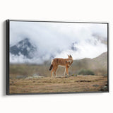 Black and white framed canvas of an Ethiopian landscape, ideal for bedroom wall art.