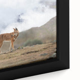 Extra large framed canvas featuring textured, colorful African scenery in black, ideal for living room decor.