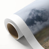 Art deco poster depicting Ethiopian scenery in muted earth tones on rolled canvas, ideal for nursery wall art.