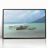 Large abstract wall art depicting a Kenyan savannah scene in muted earth tones on a framed acrylic.