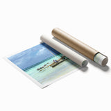 Extra large rolled print of a Kenyan landscape with vivid floral elements, ideal for large living room or bathroom wall art.