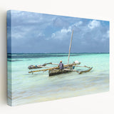 Acrylic print of a serene Kenyan landscape in earth tones, ideal for kitchen wall art.