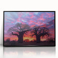 Large abstract wall art of Madagascar scenery in muted earth tones on framed acrylic, ideal for modern art wall decor.