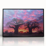 Large abstract wall art of Madagascar scenery in muted earth tones on framed acrylic, ideal for modern art wall decor.