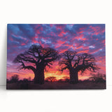 Black and white stretched canvas of Madagascar scenery, ideal for kitchen wall art or bedroom ambiance.