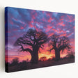 Large canvas print depicting a Madagascar landscape in earthy tones, ideal for kitchen wall art.