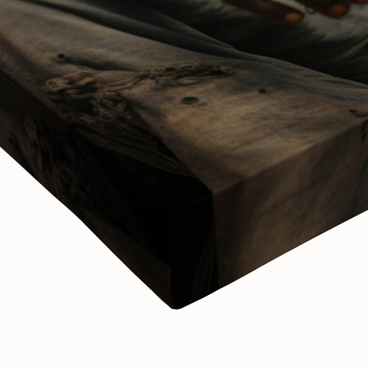 Large art canvas featuring a black and white landscape of Mali, ideal for bedroom wall decor.