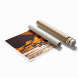 Extra large rolled print of a serene Namibian landscape with soft earth tones, ideal for art wall dining room.